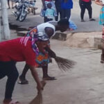 New Life Chapel cleans St. Mary Theresa Hospital, donates GH¢1,500.00.