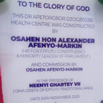 Dr Apetorgbor Dzodzegbe Health Centre opens, a symbol of community service