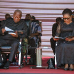 President Mahama, First Lady mourn with Callistus Mahama  
